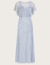 Sienna Embellished Shorter Length Maxi Dress, CLOUD, large