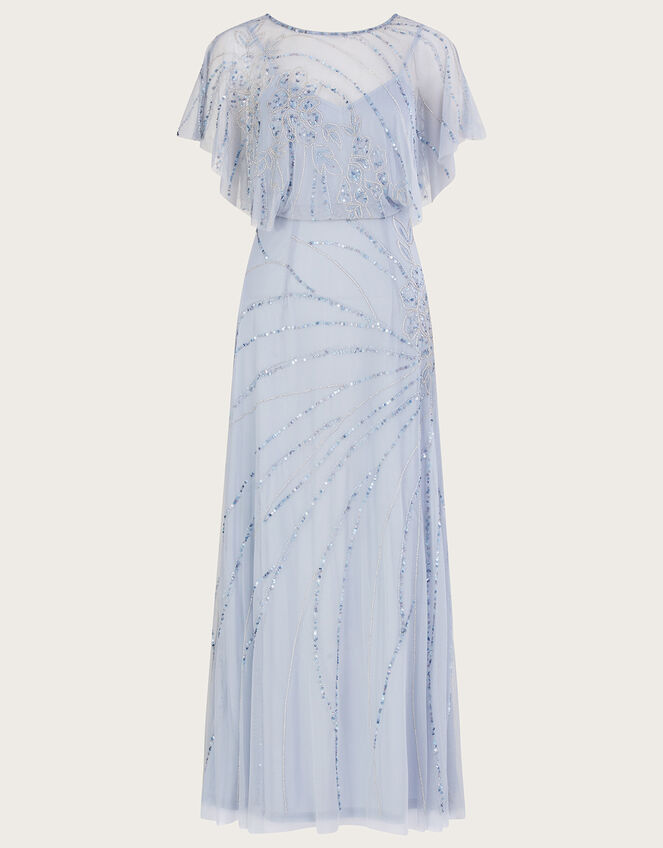 Sienna Embellished Shorter Length Maxi Dress, CLOUD, large