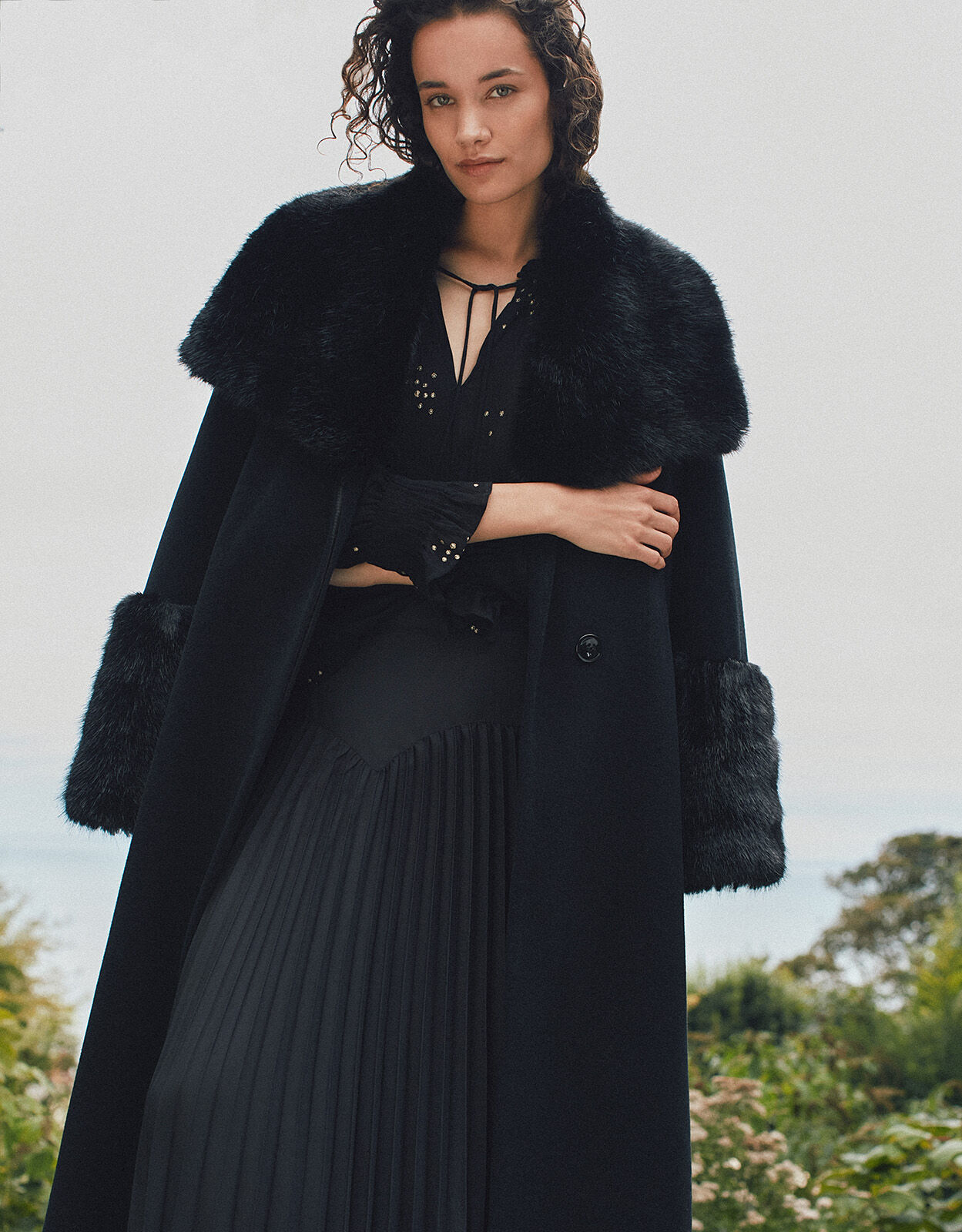 Faux fur trim 2025 wrap