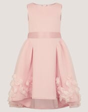 Eloise Appliqu&eacute; Rose Dress, Pink (PINK), large
