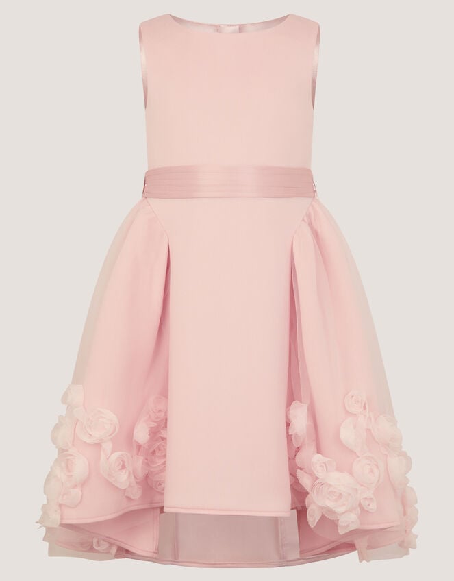 Eloise Appliqu&eacute; Rose Dress, Pink (PINK), large