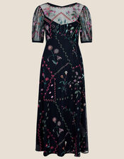 Polly Embroidered Midi Dress, Blue (NAVY), large