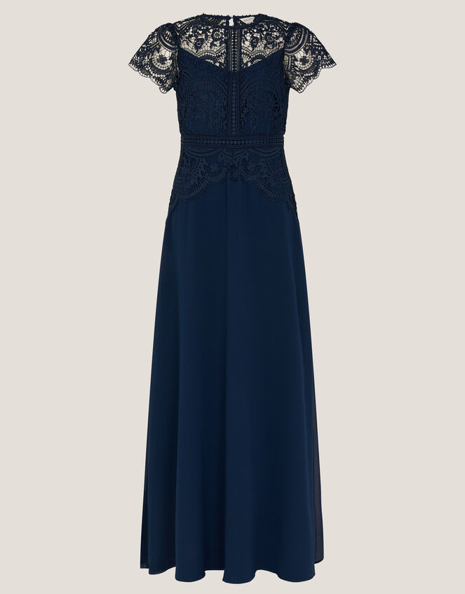 Monica Lace Bridesmaid Dress, Blue (NAVY), large