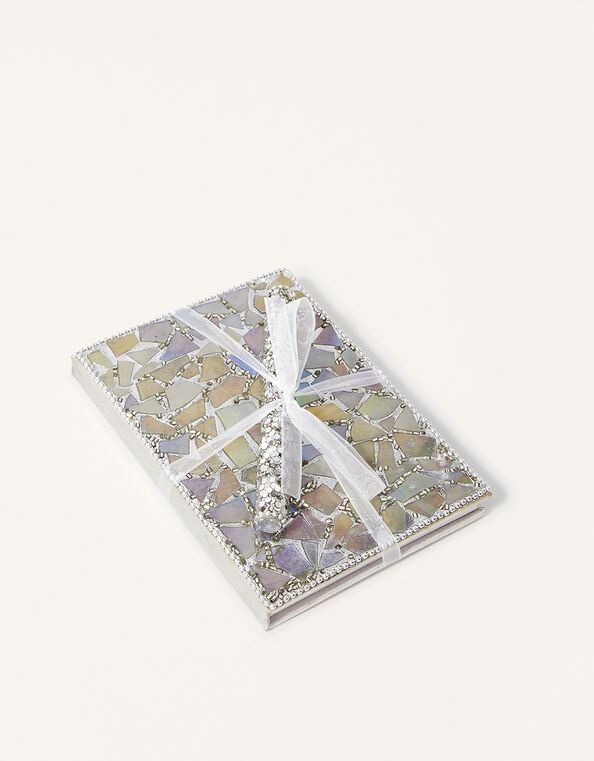 Mosaic Metallic Notebook and Pen Set, , large