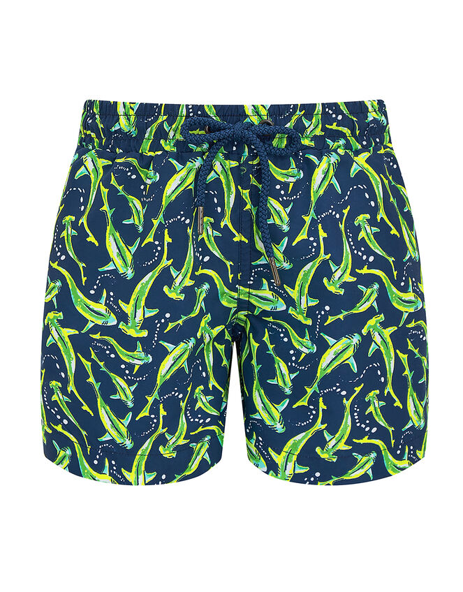 Sunuva Shark Swim Shorts, Blue (BLUE), large