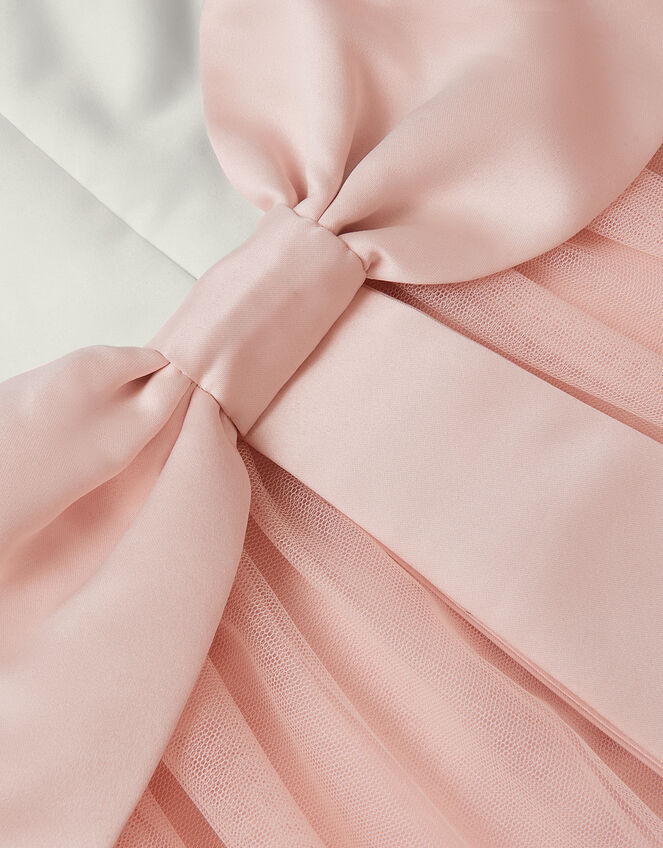 Satin Bridesmaid Dress, Pink (PINK), large