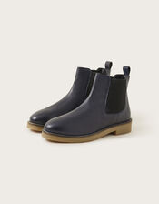 Chiswick Leather Chelsea Boots, Blue (NAVY), large