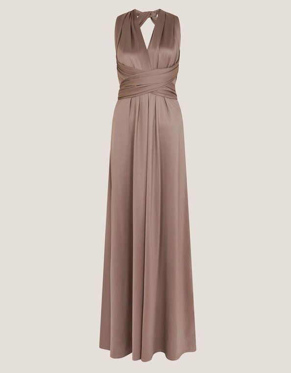Thea Multiway Bridesmaid Dress, Mink (MINK), large