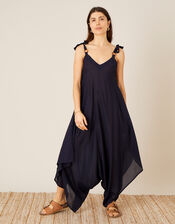 Relaxed Romper in LENZING��� ECOVERO���, Blue (NAVY), large