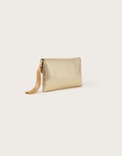 Metallic Ripple Clutch Bag