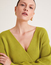 Wiley Wrap Jumper, Green (GREEN), large