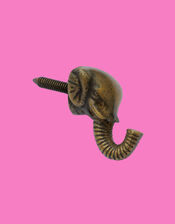 Chloe Alberry Antique Brass Elephant Hook, , large