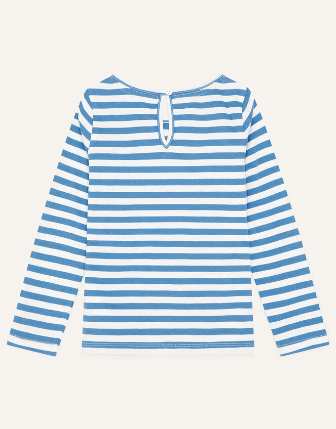 Applique Horse Top, Blue (BLUE), large