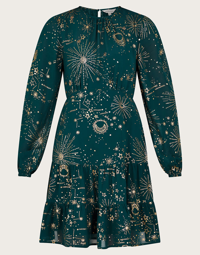 Cassie Zodiac Dress, Teal (TEAL), large