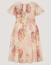 Leila Floral Sequin Party Dress, Multi (MULTI), large
