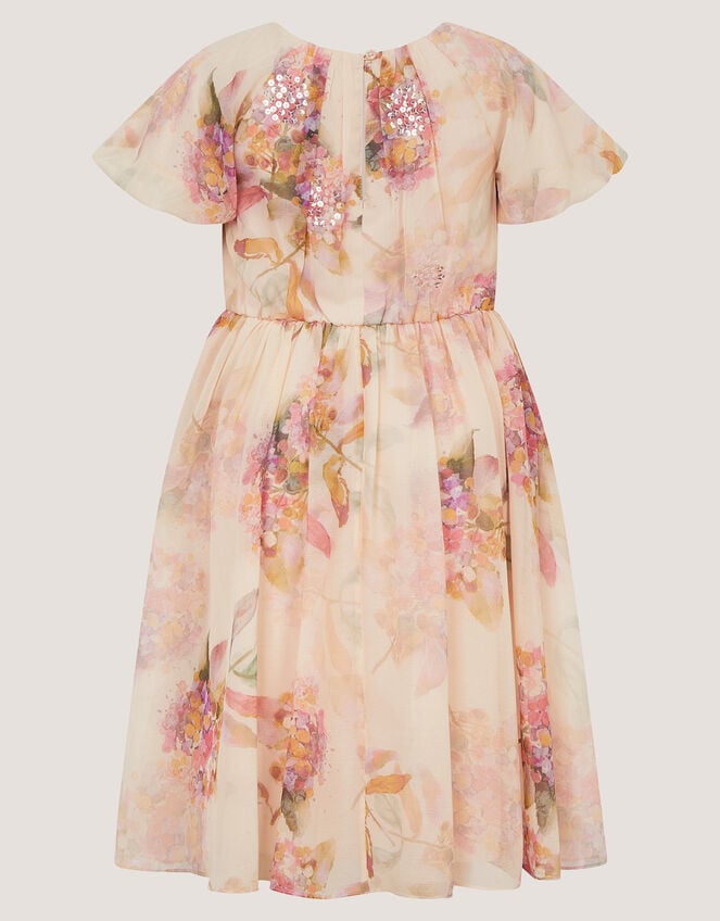 Leila Floral Sequin Party Dress, Multi (MULTI), large
