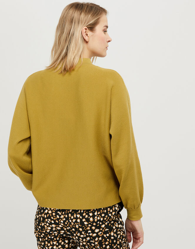 Ally High Neck Jumper, Green (OLIVE), large