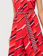 Gina Jersey Print Jumpsuit, Red (RED), large