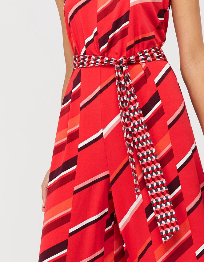 Gina Jersey Print Jumpsuit, Red (RED), large