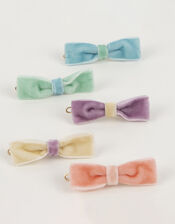 10-Pack Meri Meri Velvet Bow Clips, , large