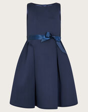 Molly Scuba Bridesmaid Dress, Blue (NAVY), large