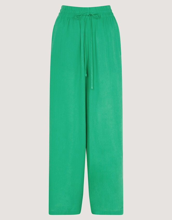 Wide Leg Trousers Birds Green main image 1