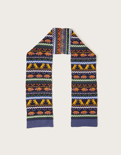 Dinosaur Fair Isle Scarf, , large