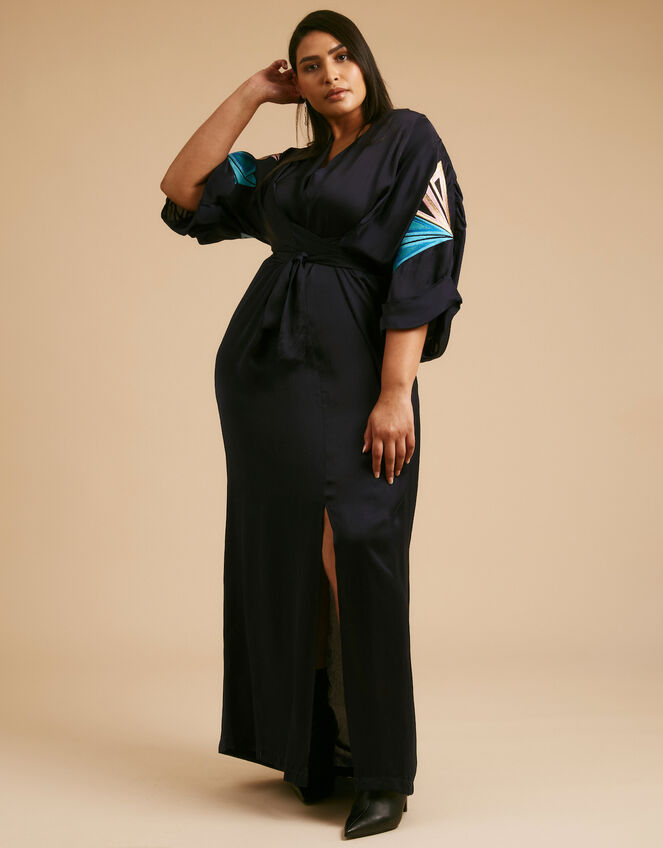 Tallulah and Hope Gloria Maxi Dress, Blue (NAVY), large