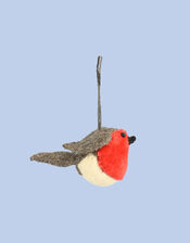 Fiona Walker Hanging Velvet Robin, , large