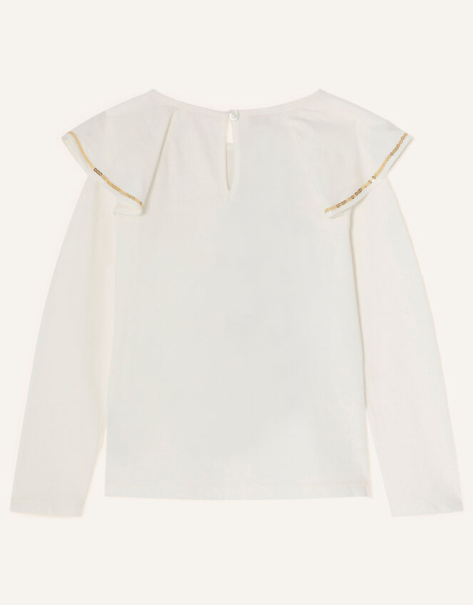 Long Sleeve Ballerina Top, Ivory (IVORY), large