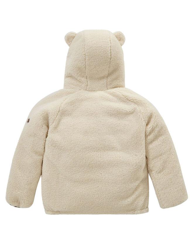 Töastie Reversible Teddy Fleece Puffer Jacket, Pink (PINK), large