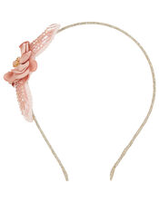 Sparkle Bead Flower Headband, , large