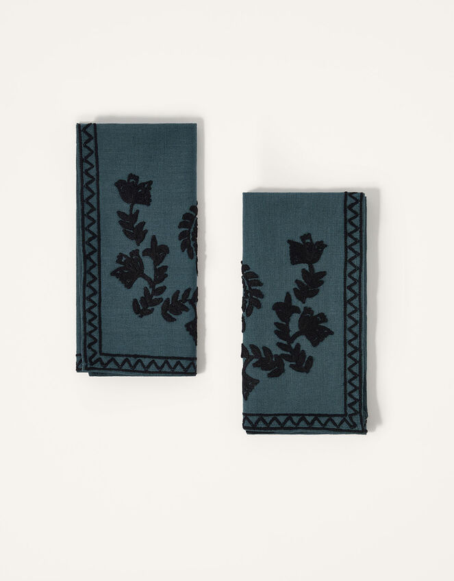 Embroidered Napkin Twinset, , large