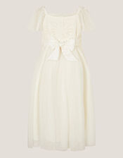Starla Lace Tulle Dress, Ivory (IVORY), large
