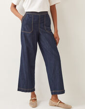 Harper Short Wide Leg Jeans, Blue (INDIGO), large