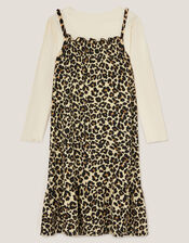 Animal Print Dress & Top Set, Multi (MULTI), large