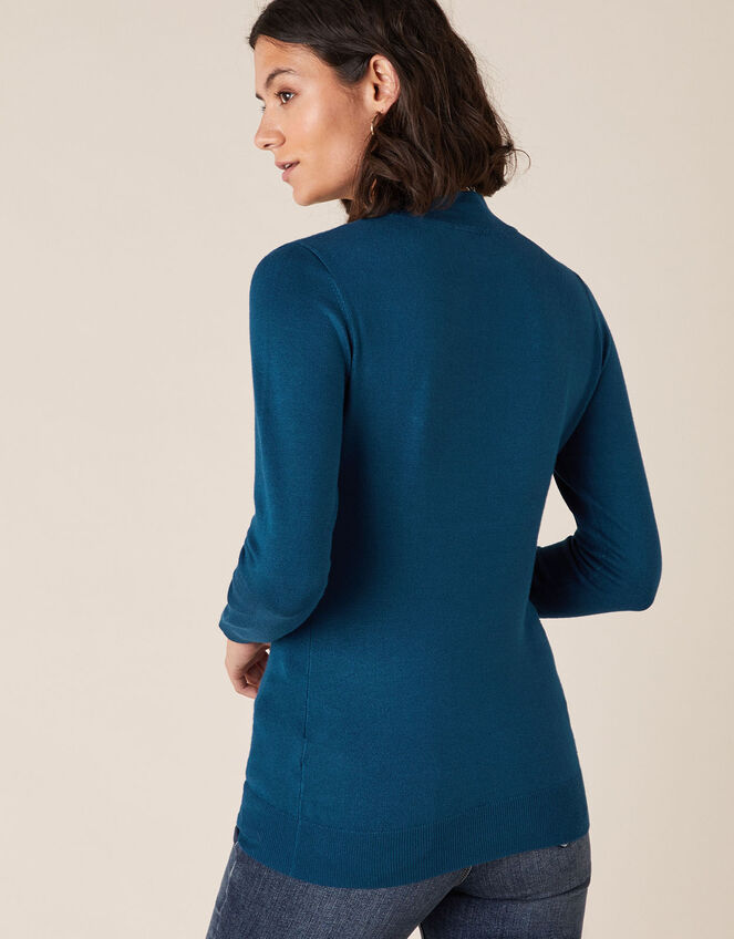 Hotfix Gem Yoke Jumper with LENZING™ ECOVERO™, Teal (TEAL), large
