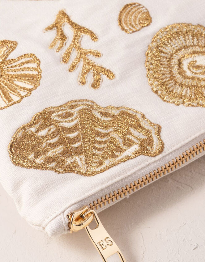 Elizabeth Scarlett Ocean Treasures Pouch, , large