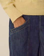 Harper Regular Wide Leg Jeans, Blue (INDIGO), large
