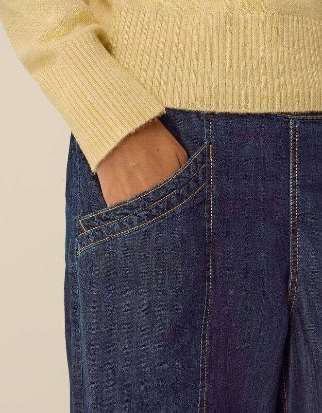 Harper Regular Wide Leg Jeans, Blue (INDIGO), large