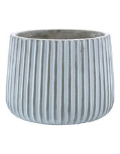 Large Ribbed Stone Pot, , large