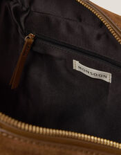 Cate Suede Bowling Bag, , large