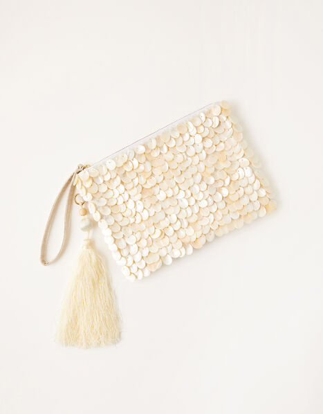 Mother of Pearl Bridal Clutch Bag , , large