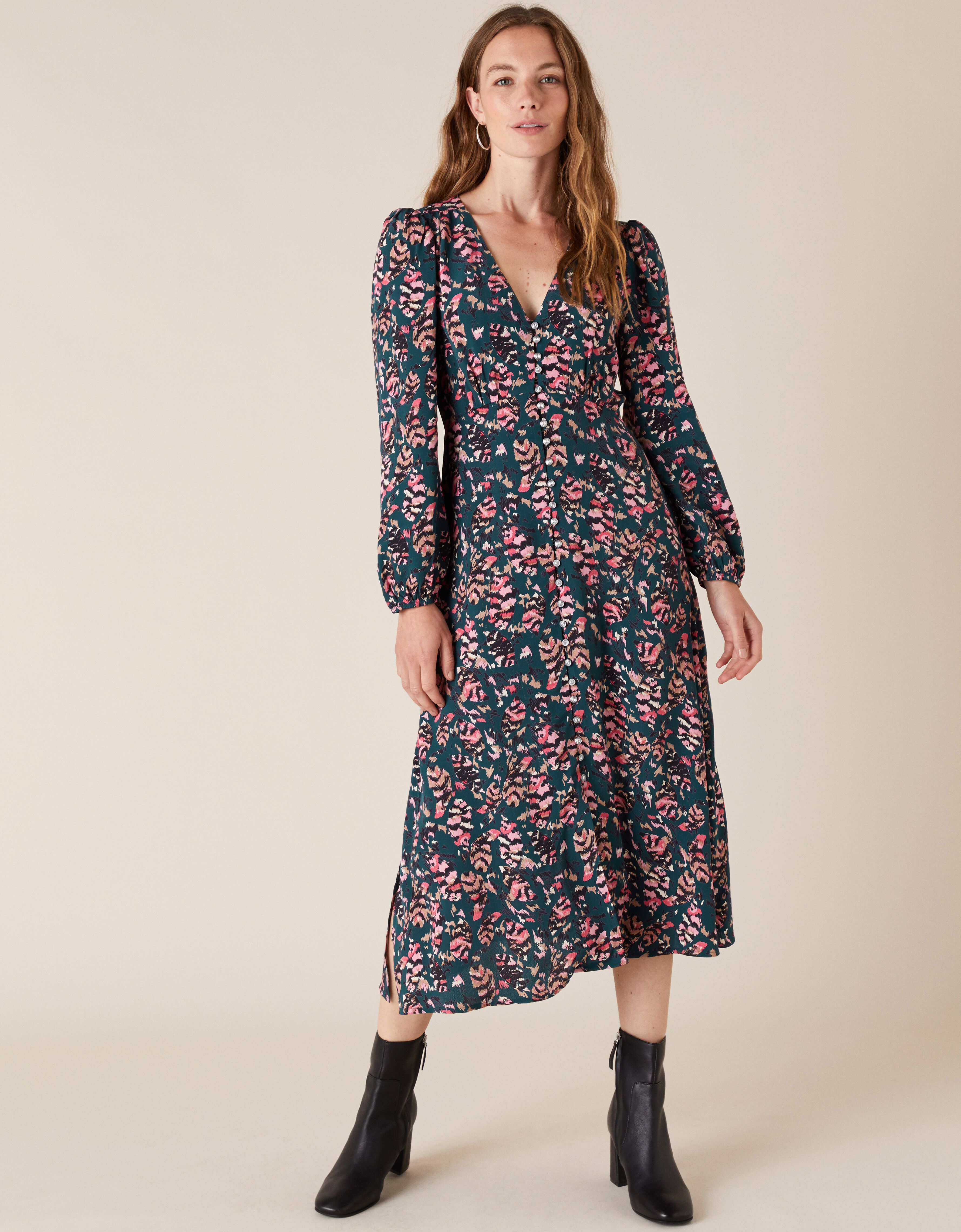 monsoon gold dress