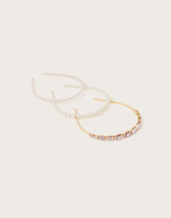 Encrusted Headbands Set of Three, , large