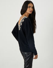 Verna Cornelli V Back Jumper, Black (BLACK), large
