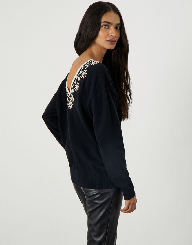 Verna Cornelli V Back Jumper, Black (BLACK), large