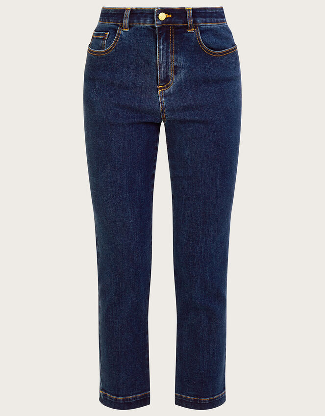 Safaia Crop Jeans with Sustainable Cotton Blue | Trousers & Leggings ...