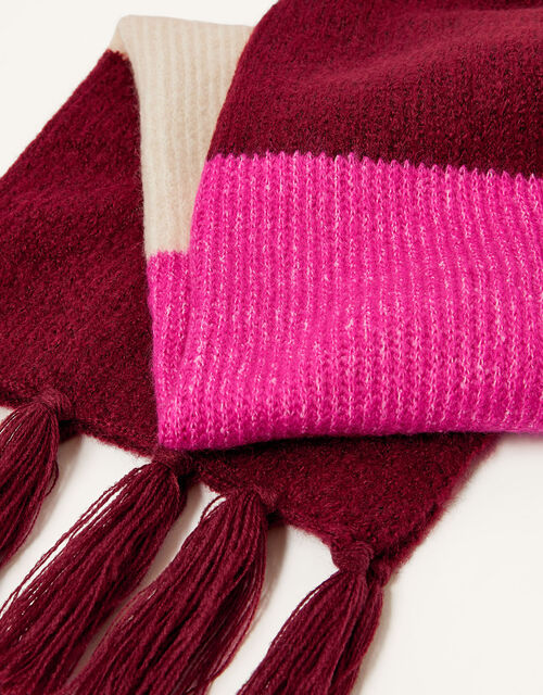 Stripe Knit Scarf, , large
