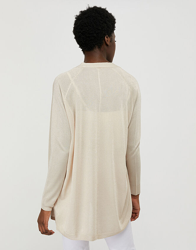 Sara Lightweight Cardigan, Gold (GOLD), large
